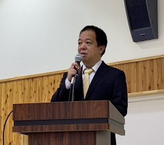 県病薬総会　内藤会長